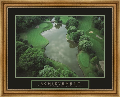 Framed Achievement - Golf Course Print