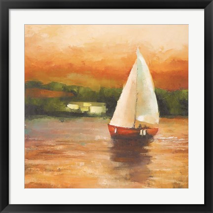 Framed Majorcan Sail II Print