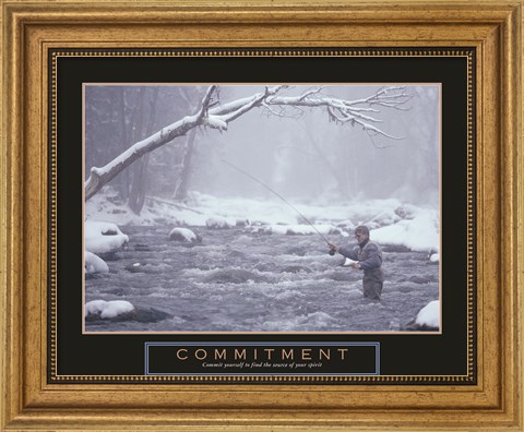 Framed Commitment - Fisherman Print