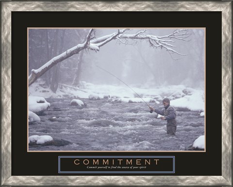 Framed Commitment - Fisherman Print