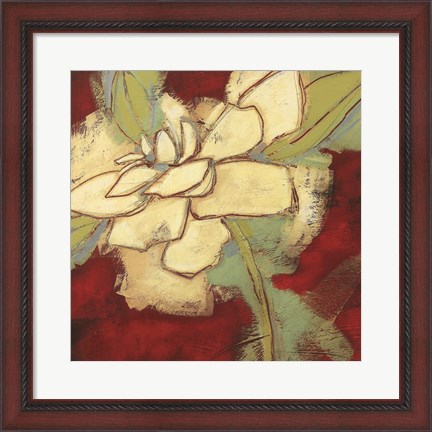 Framed Jungle Gardenia II Print