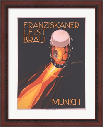 Framed Bierre Munich Print