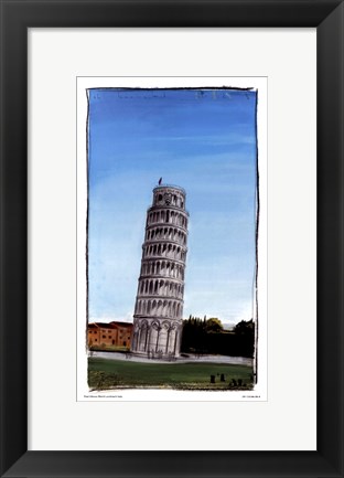 Framed World Landmark Italy Print