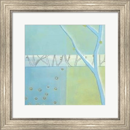 Framed Blue Arbor I Print