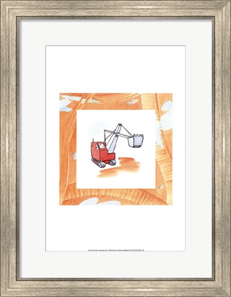 Framed Charlie&#39;s Steamshovel Print