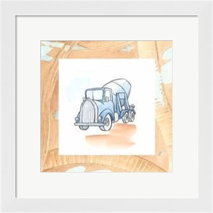 Framed Charlie&#39;s Cement Mixer Print