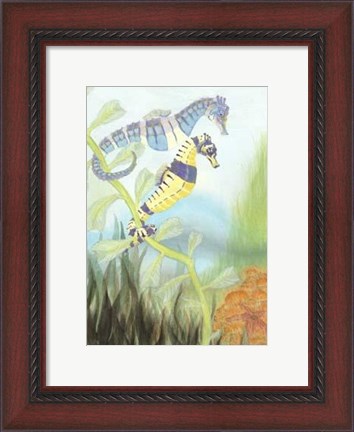 Framed Seahorse Serenade III Print