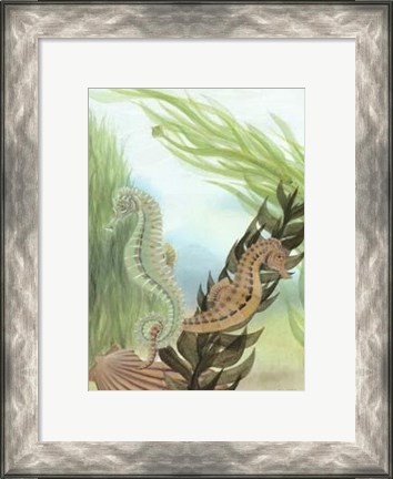 Framed Seahorse Serenade IV Print