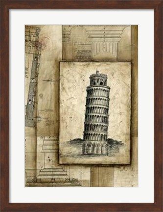 Framed Passport To Pisa Print