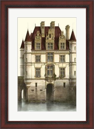 Framed French Chateaux In Brick I Print