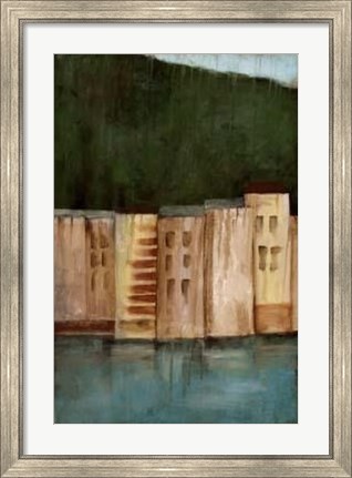 Framed Coastal Villa II Print