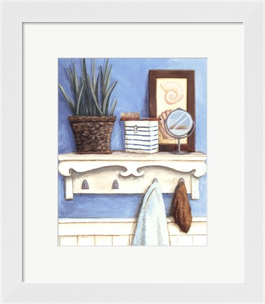 Framed Coastal Bath IV Print