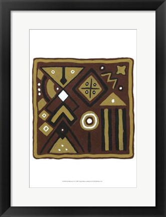 Framed Tribal Rhythms IV Print