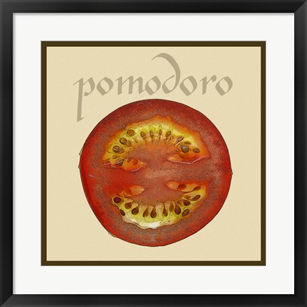 Framed Italian Vegetable II Print