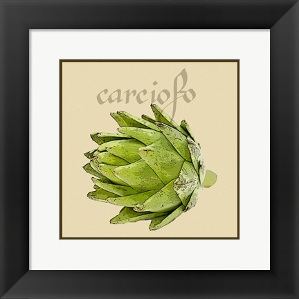 Framed Italian Vegetable VIII Print