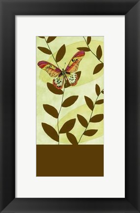 Framed Butterfly Whimsey I Print