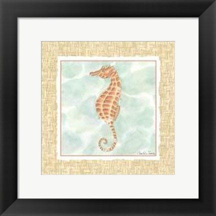 Framed Ocean Seahorse Print