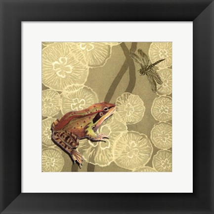 Framed Frog Fable I Print