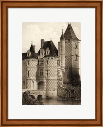 Framed Petite Sepia Chateaux VII Print