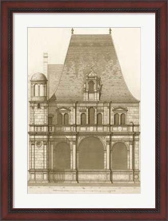 Framed French Architecture II Print