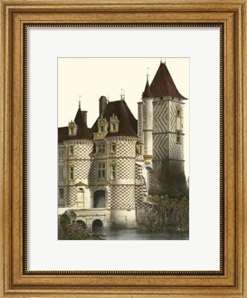 Framed Petite French Chateaux X Print