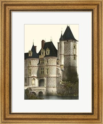 Framed Petite French Chateaux XII Print