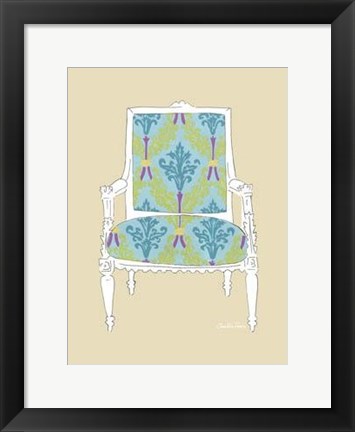Framed Decorative Chair III Print