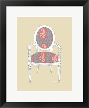 Framed Decorative Chair IV Print