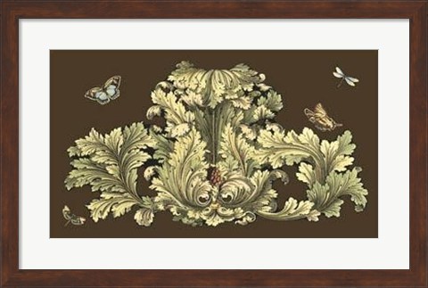 Framed Nature&#39;s Splendor On Chocolate I Print