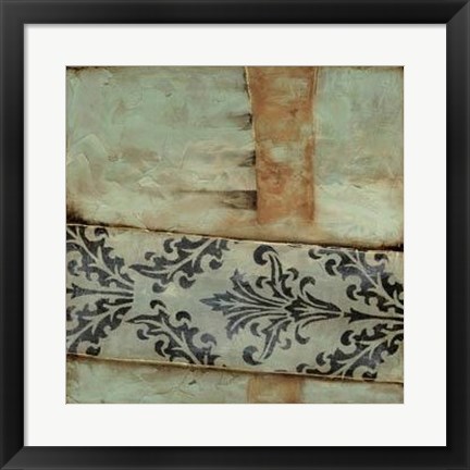 Framed Damask Harmony III Print