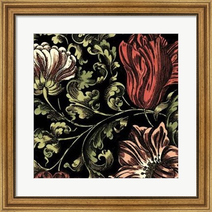 Framed Floral Fancy II Print