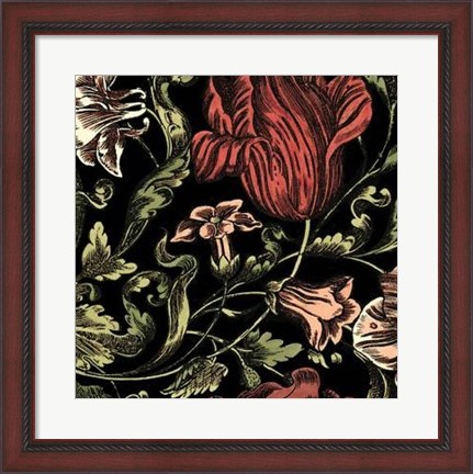 Framed Floral Fancy IV Print