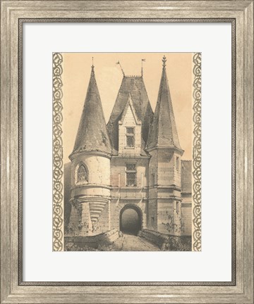 Framed Bordeaux Chateau II Print