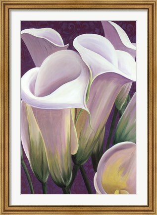 Framed Purple Lillies Print