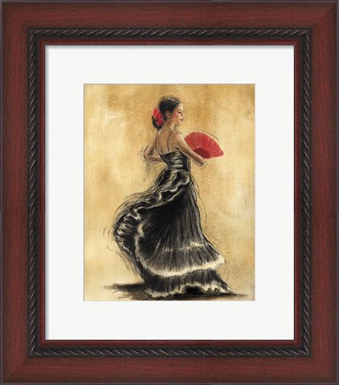 Framed Flamenco Dancer II Print