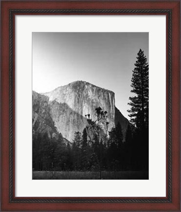 Framed El Capitan In Shadow Print