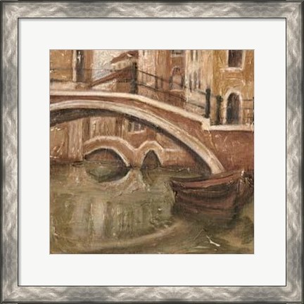 Framed Canal View I Print