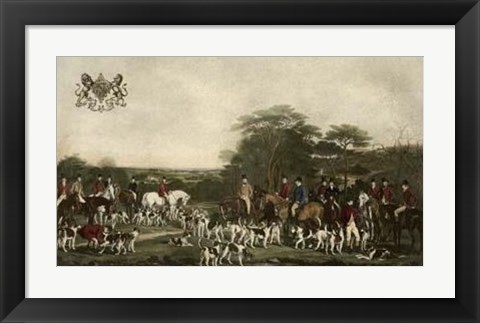 Framed Sir Richard Sutton and The Quorn Hounds Print