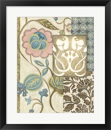 Framed Nouveau Tapestry I Print