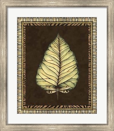 Framed Safari Leaves I Print