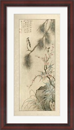 Framed Pine And Bamboo Print