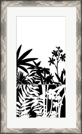 Framed Tropical Silhouette I Print