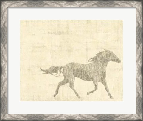 Framed Vintage Horse I Print