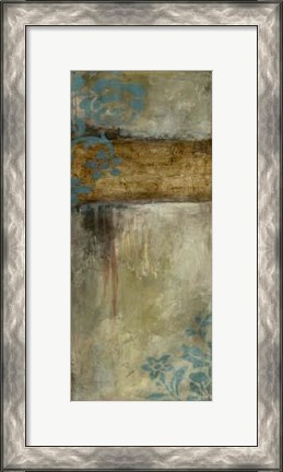 Framed Teal Patina I Print