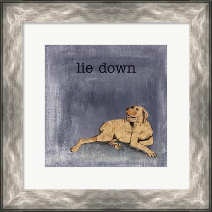Framed Lie Down Print