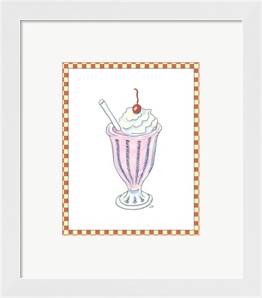 Framed Ice Cream Parlor II Print