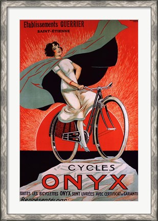 Framed Cycles Onyx Print