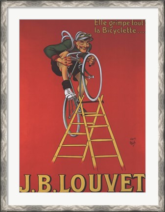 Framed Cycles Louvet Print