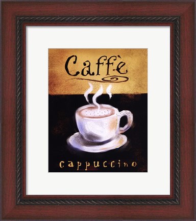 Framed Caffe Cappuccino Print