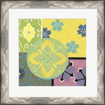 Framed Small Blooming Medallion II Print